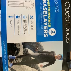 Lot (4) New CuddlDuds thermal LS tops only